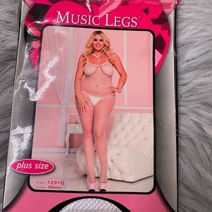 Plus size White BodyStocking